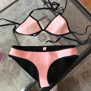 Pink Neoprene Bikini